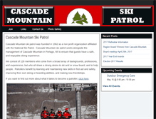 Tablet Screenshot of cascademountainskipatrol.com